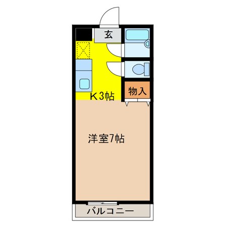 第3磯部コーポ　の物件間取画像